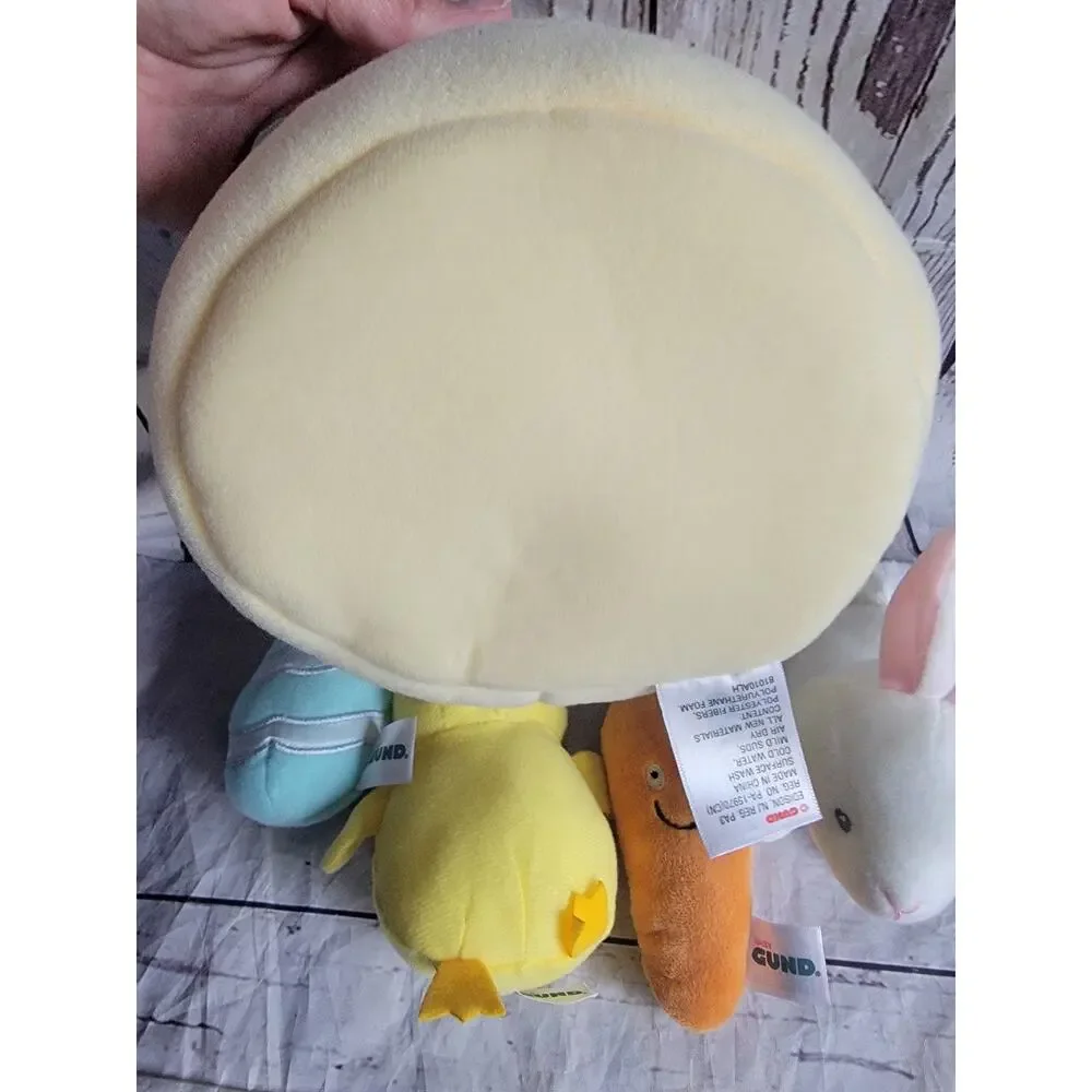 Baby Gund My First Easter Basket Plush With Baby Rattle Complete Set